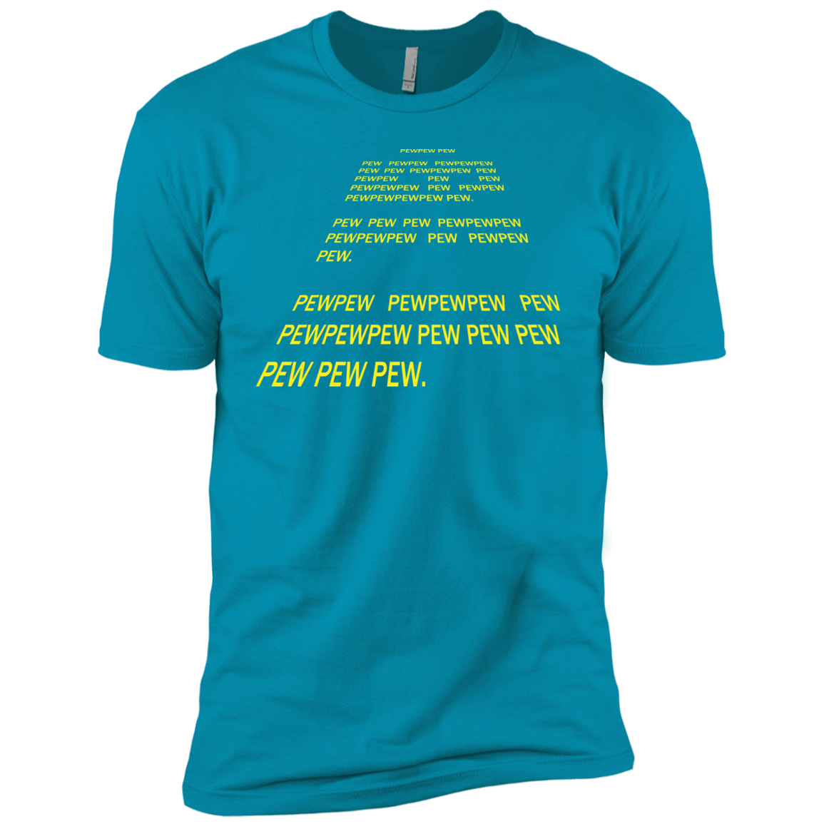 T-Shirts Turquoise / X-Small Pew Pew Pew Men's Premium T-Shirt