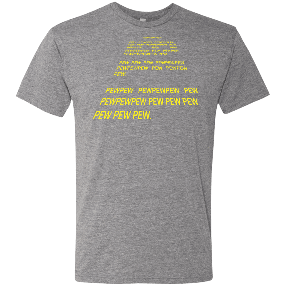 T-Shirts Premium Heather / S Pew Pew Pew Men's Triblend T-Shirt