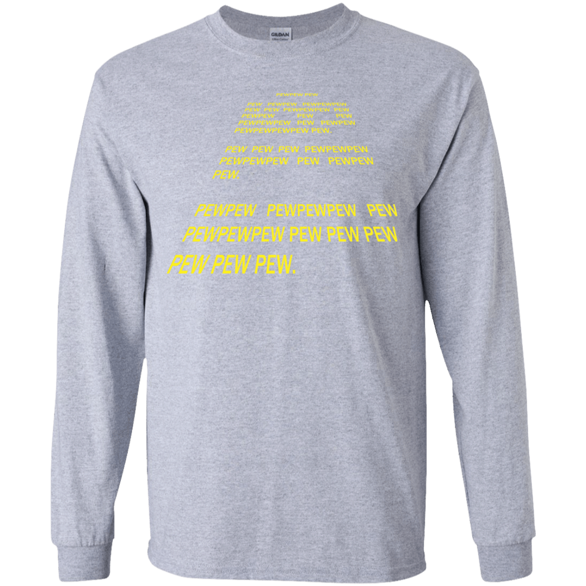 T-Shirts Sport Grey / YS Pew Pew Pew Youth Long Sleeve T-Shirt