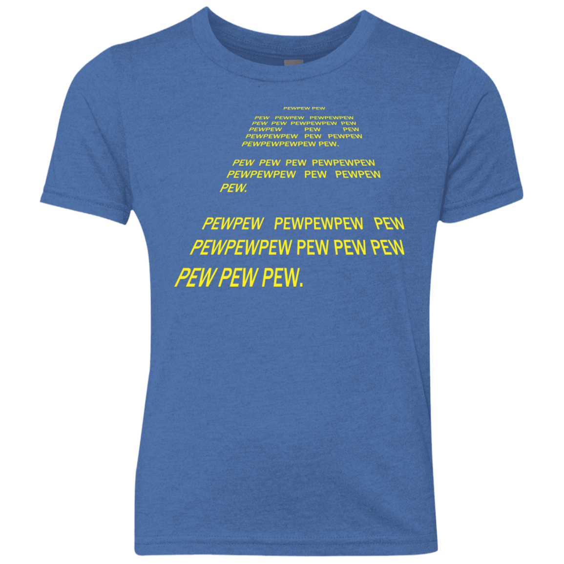T-Shirts Vintage Royal / YXS Pew Pew Pew Youth Triblend T-Shirt