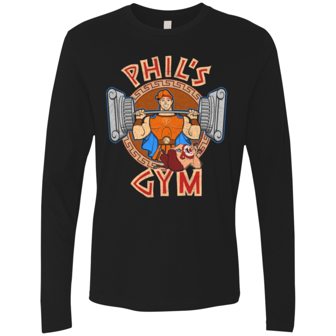T-Shirts Black / Small Phil's Gym Men's Premium Long Sleeve