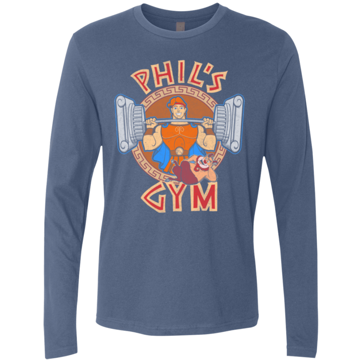 T-Shirts Indigo / Small Phil's Gym Men's Premium Long Sleeve