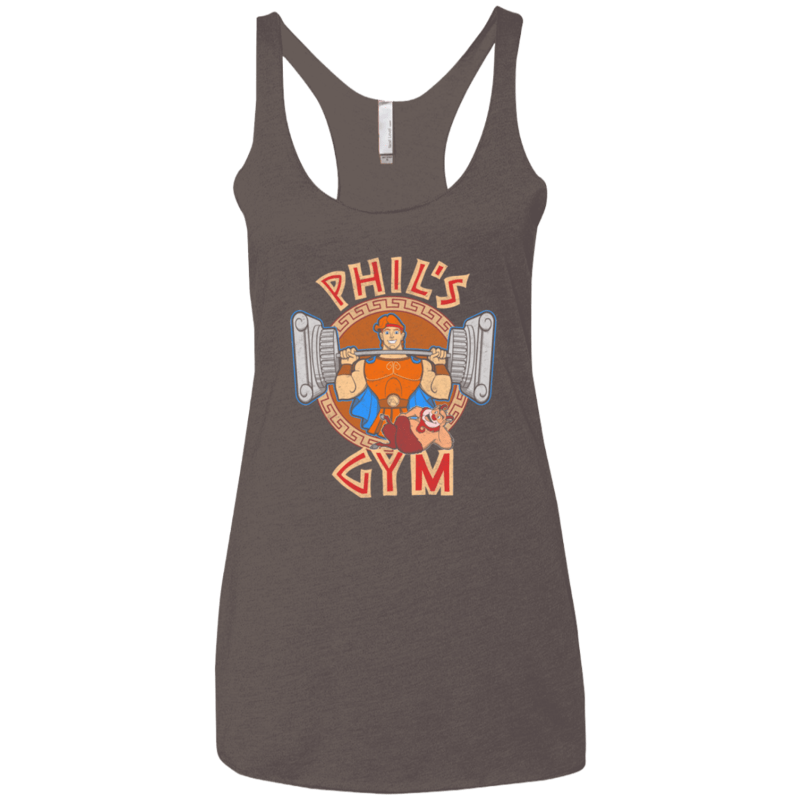 T-Shirts Macchiato / X-Small Phil's Gym Women's Triblend Racerback Tank