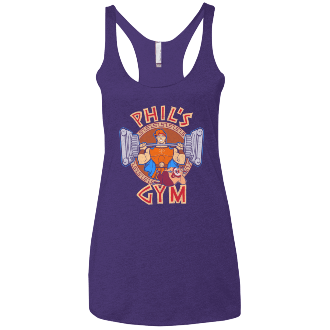 T-Shirts Purple / X-Small Phil's Gym Women's Triblend Racerback Tank