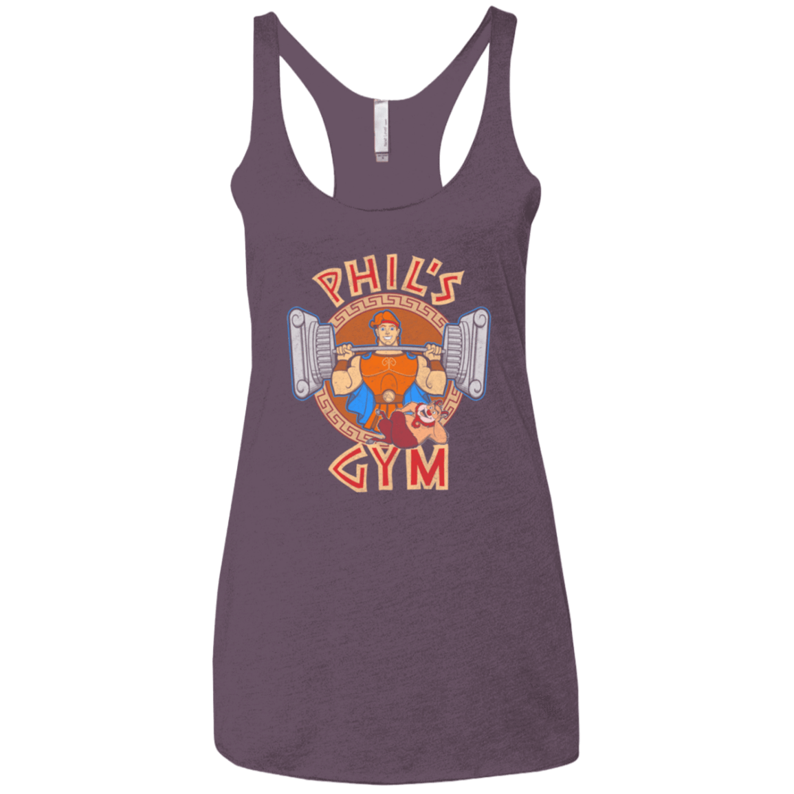 T-Shirts Vintage Purple / X-Small Phil's Gym Women's Triblend Racerback Tank