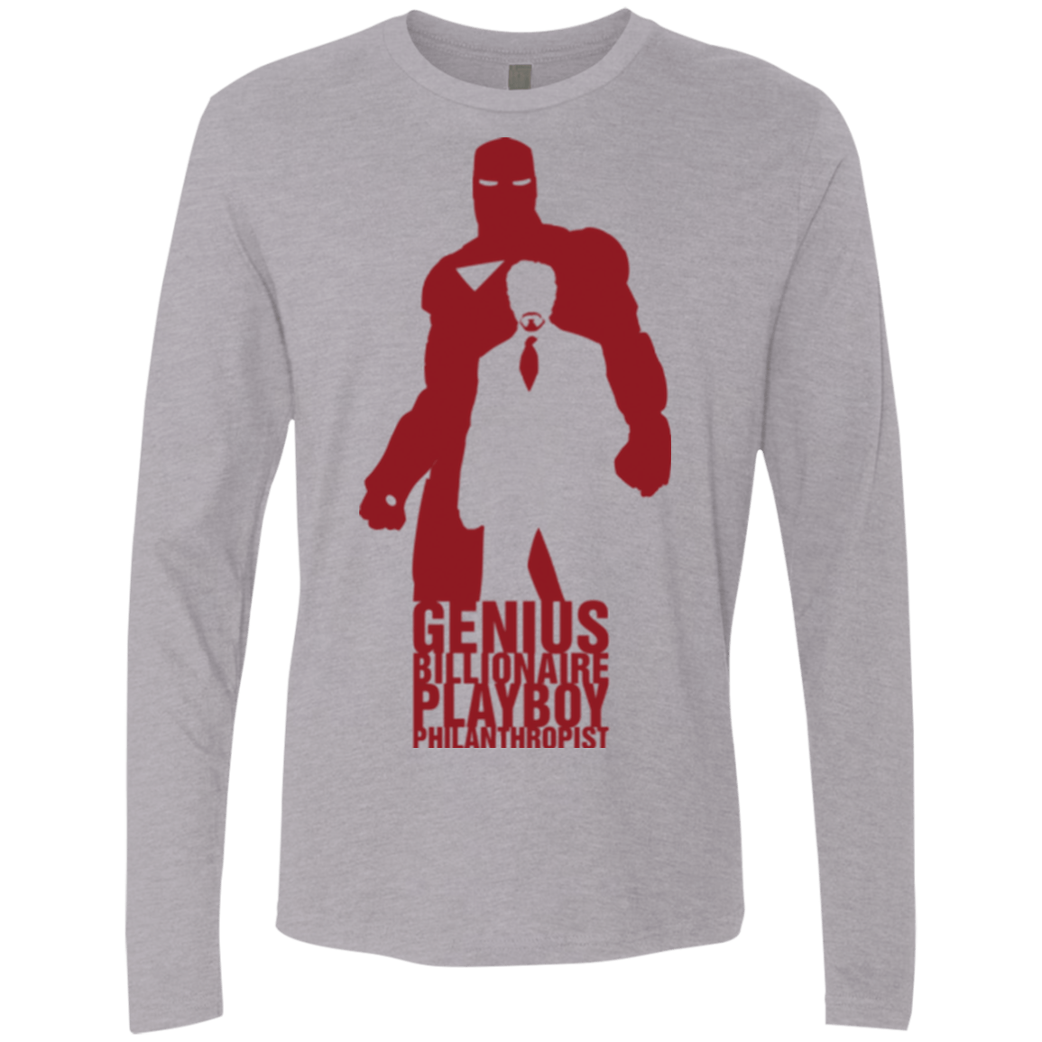 T-Shirts Heather Grey / Small Philanthropist Club Men's Premium Long Sleeve