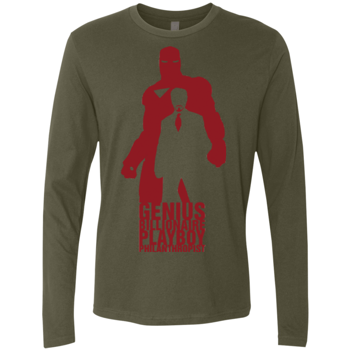 T-Shirts Military Green / Small Philanthropist Club Men's Premium Long Sleeve