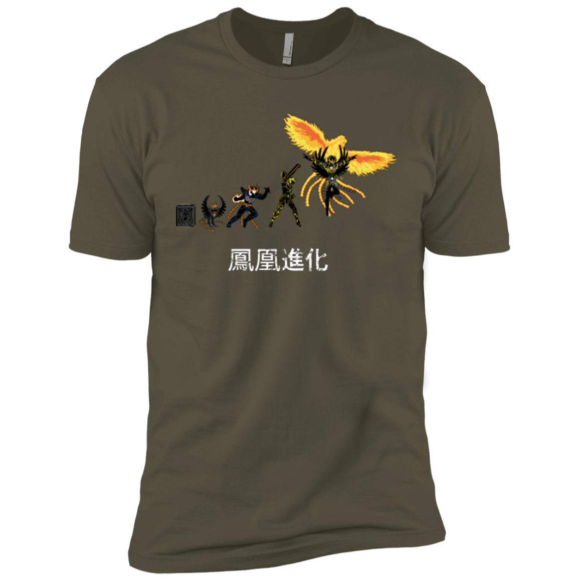 T-Shirts Military Green / X-Small Phoenix Evolution Men's Premium T-Shirt