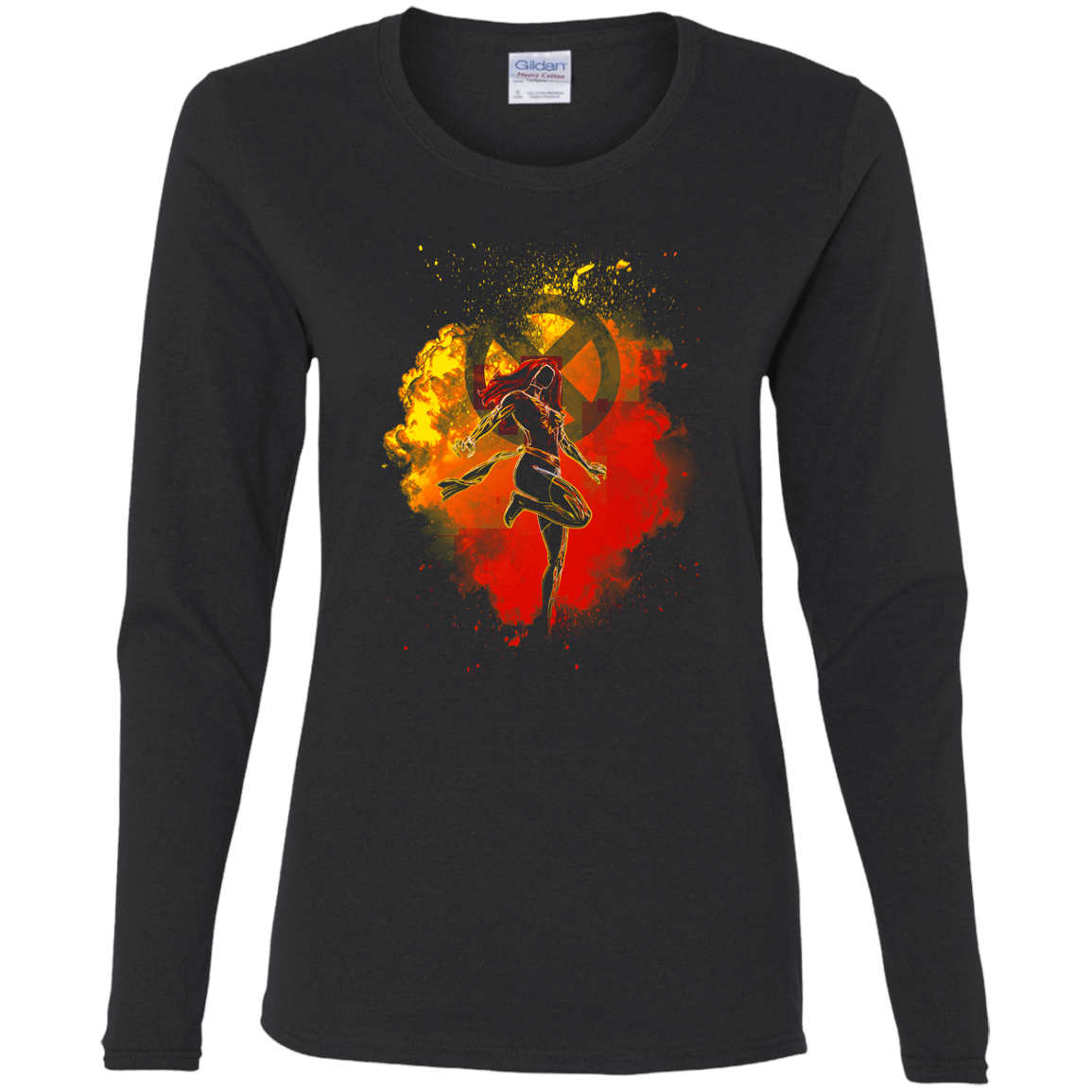 T-Shirts Black / S Phoenix Soul Women's Long Sleeve T-Shirt