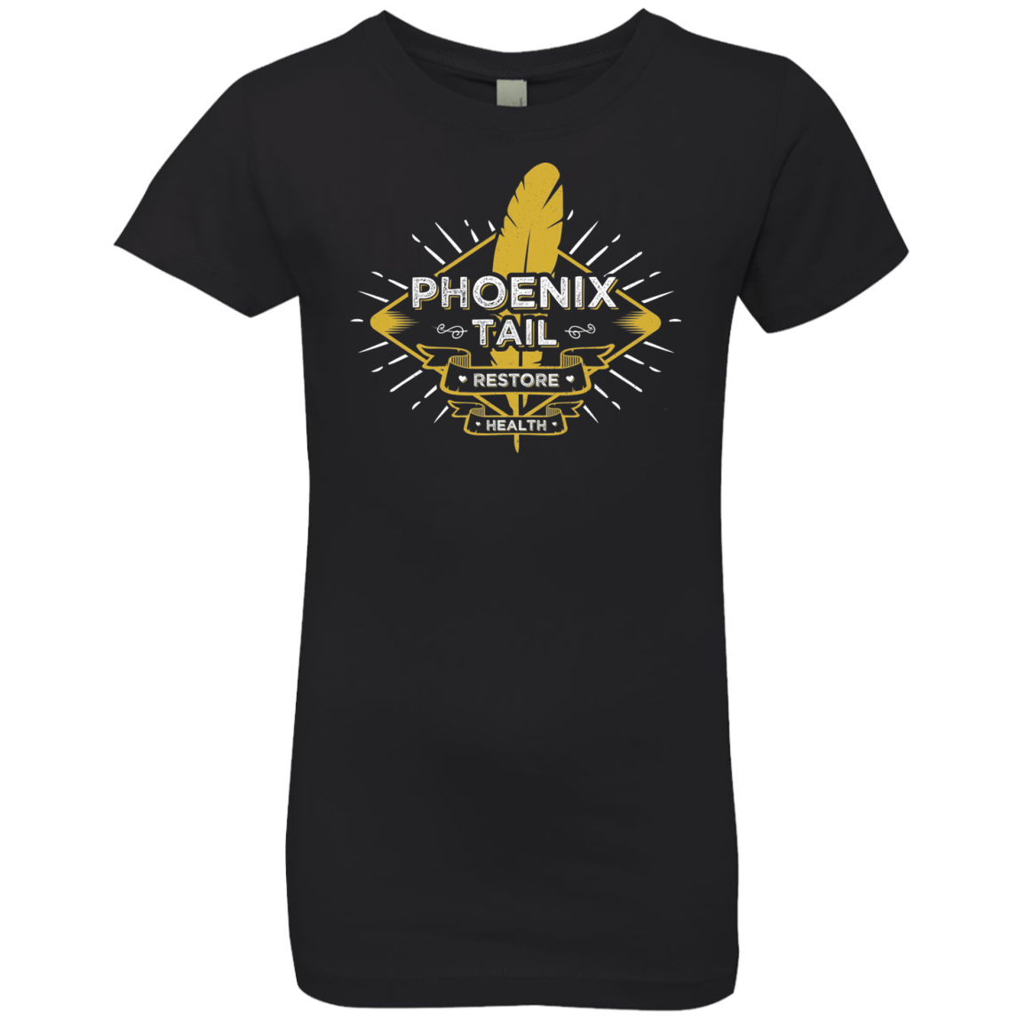 T-Shirts Black / YXS Phoenix Tail Girls Premium T-Shirt