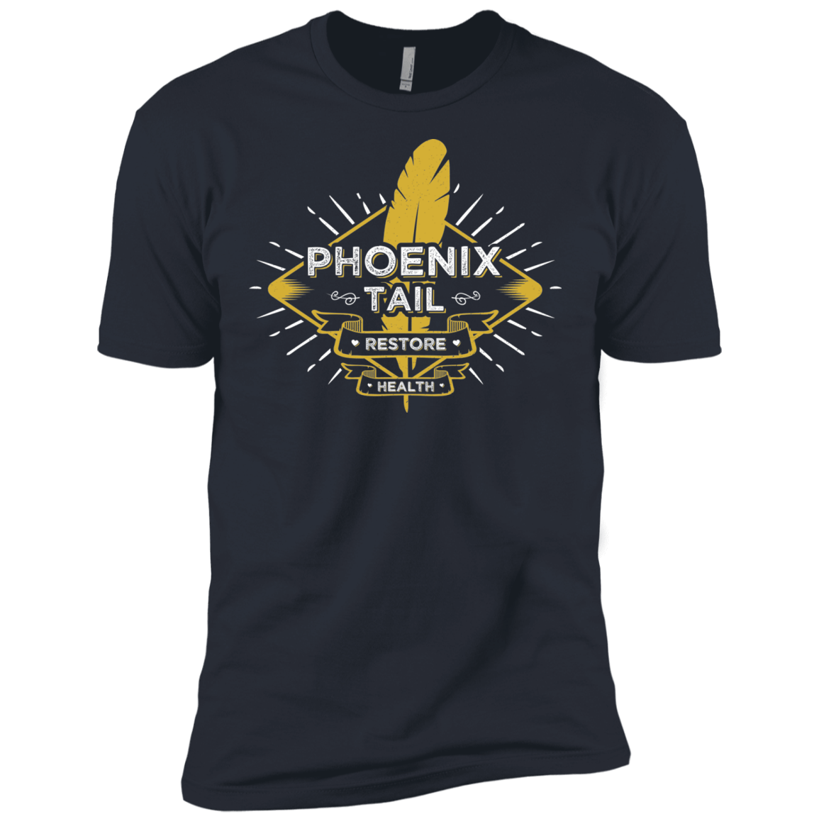 T-Shirts Indigo / X-Small Phoenix Tail Men's Premium T-Shirt