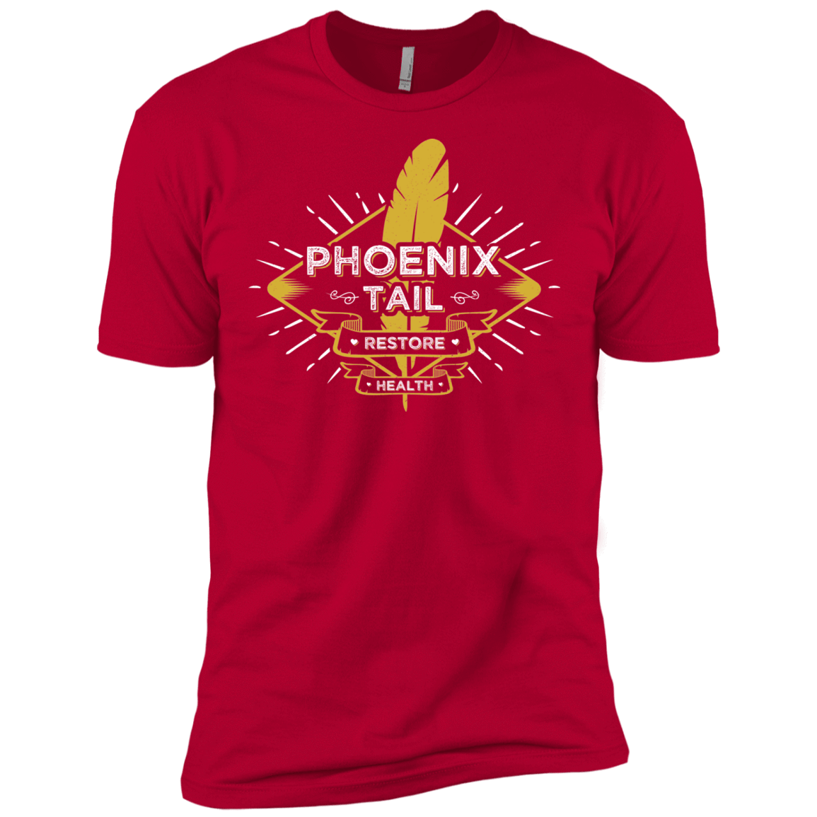T-Shirts Red / X-Small Phoenix Tail Men's Premium T-Shirt