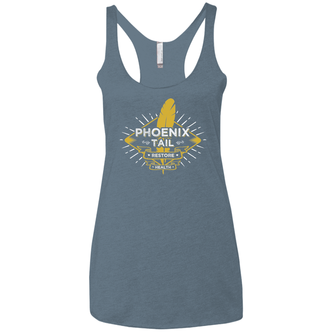Phoenix Tail Women's Triblend Racerback Tank