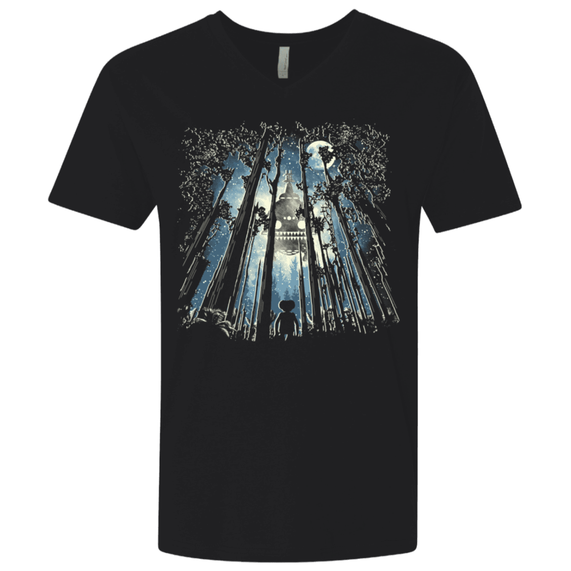T-Shirts Black / X-Small Phone Home Men's Premium V-Neck