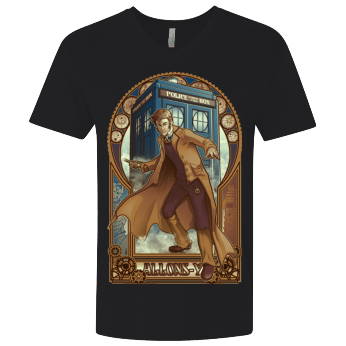 T-Shirts Black / X-Small Physicker Whom Men's Premium V-Neck