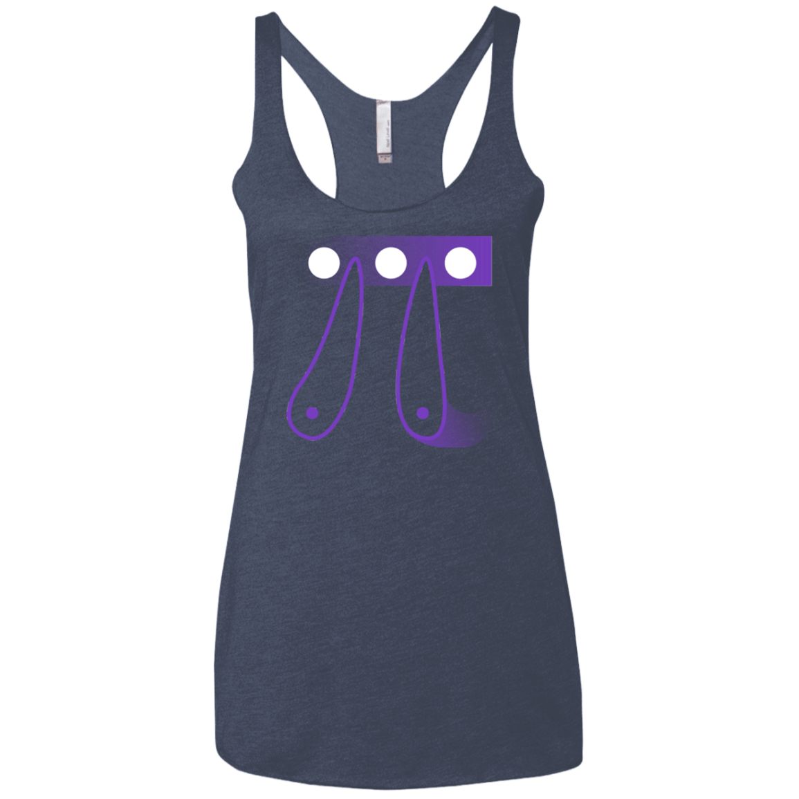T-Shirts Vintage Navy / X-Small Pi Ball Women's Triblend Racerback Tank