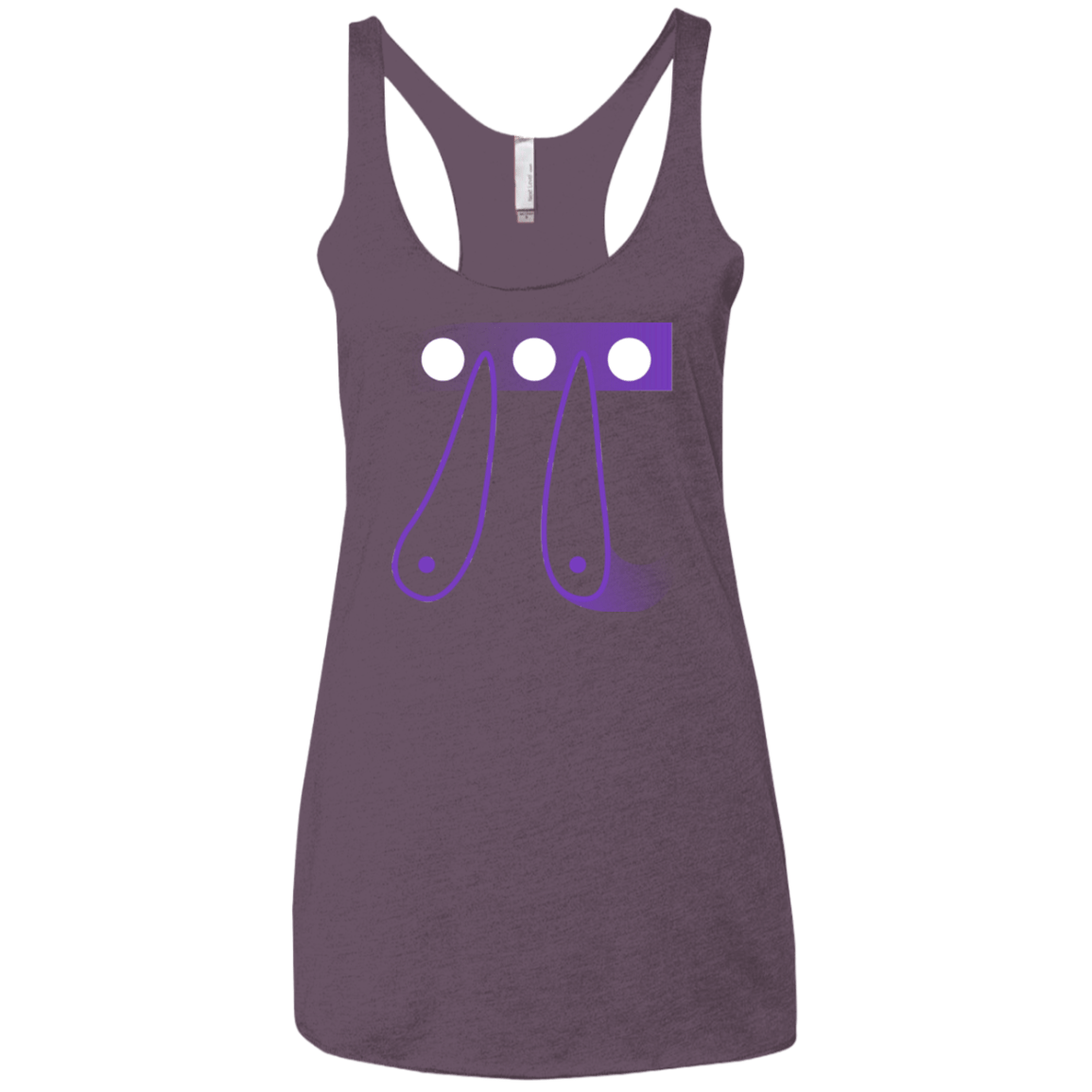 T-Shirts Vintage Purple / X-Small Pi Ball Women's Triblend Racerback Tank