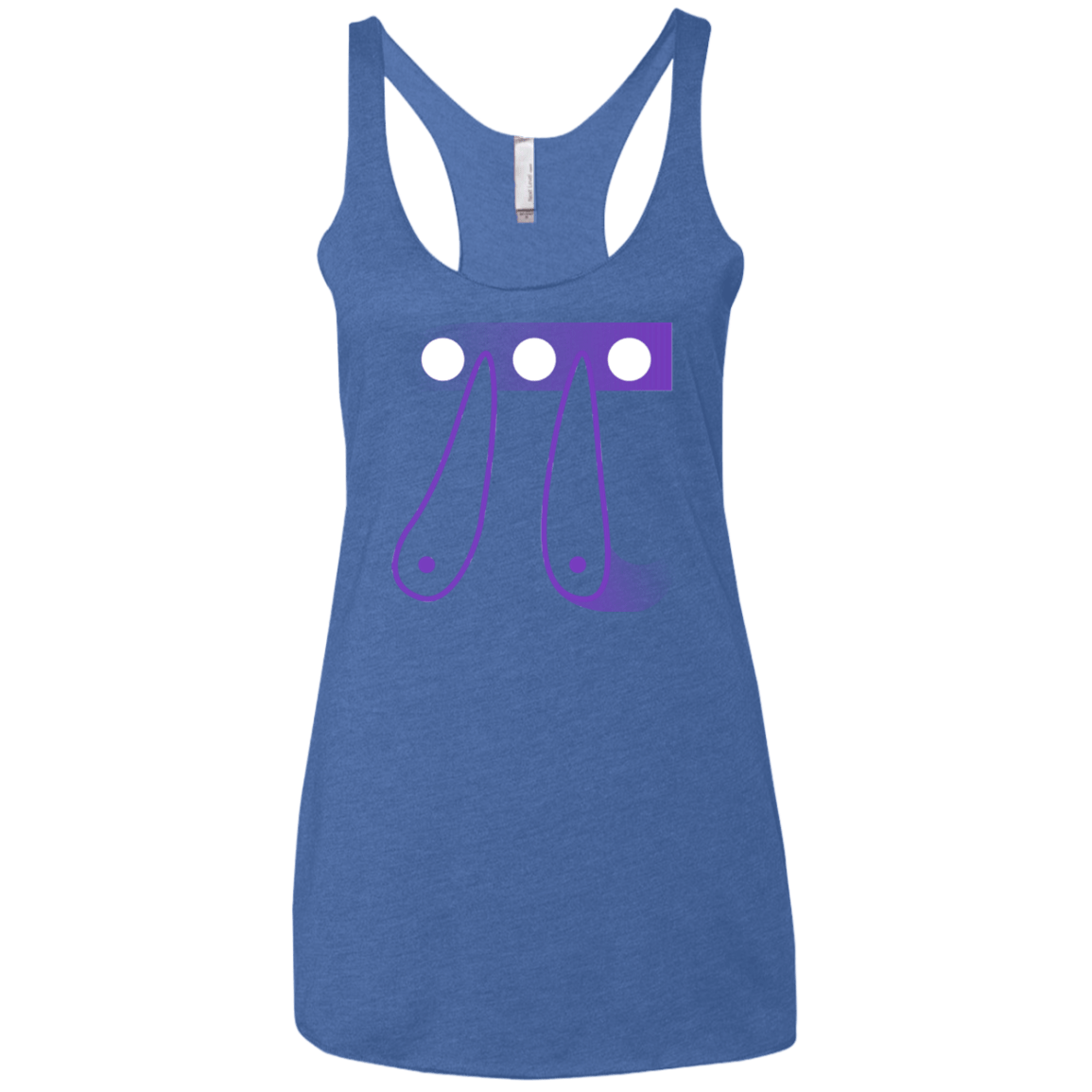 T-Shirts Vintage Royal / X-Small Pi Ball Women's Triblend Racerback Tank