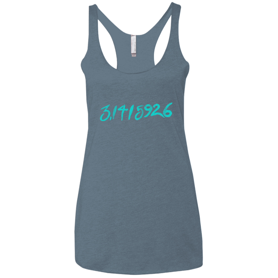 T-Shirts Indigo / X-Small Pi Date Women's Triblend Racerback Tank