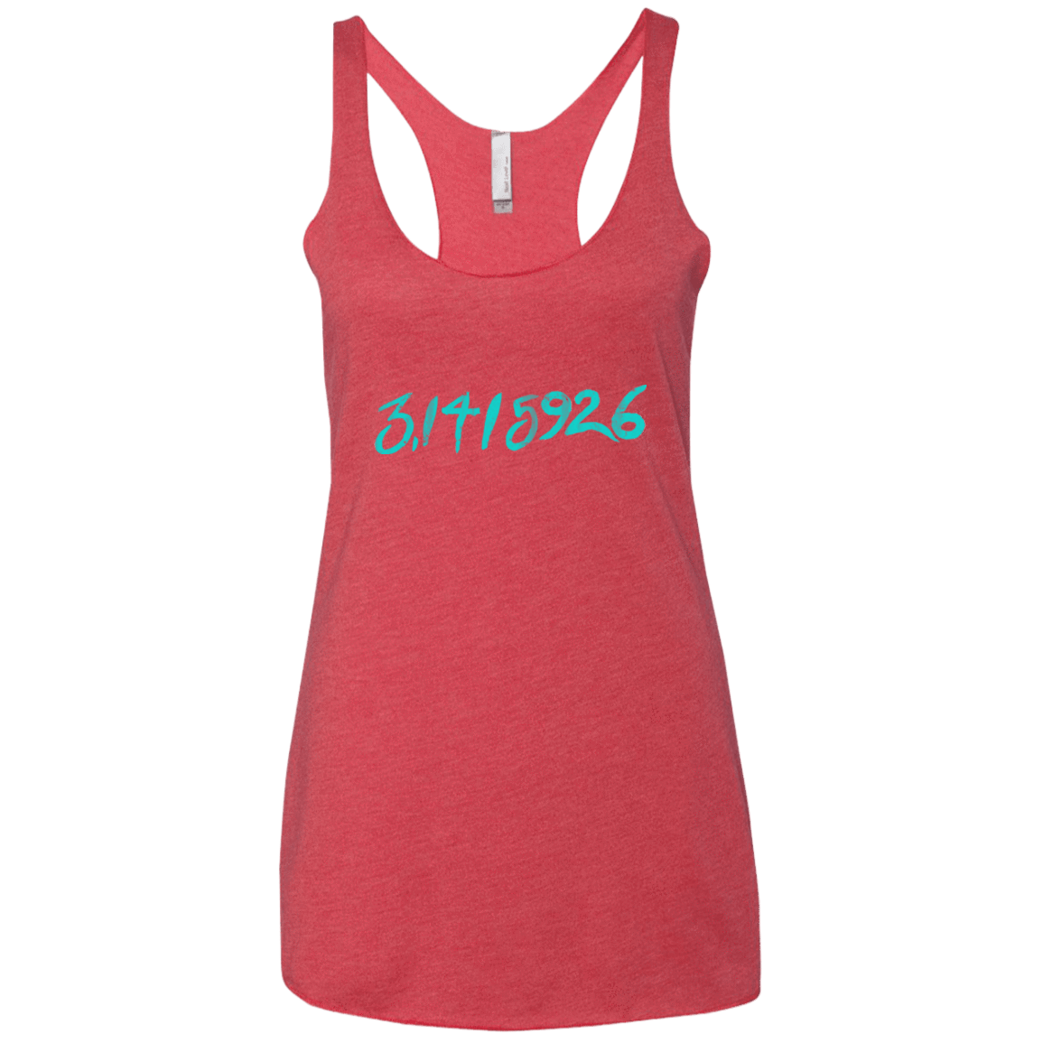 T-Shirts Vintage Red / X-Small Pi Date Women's Triblend Racerback Tank