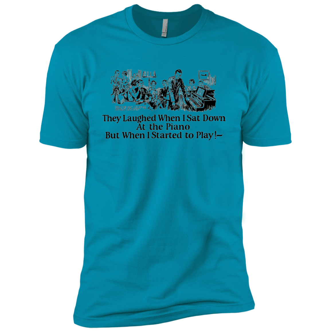 T-Shirts Turquoise / YXS Piano Boys Premium T-Shirt