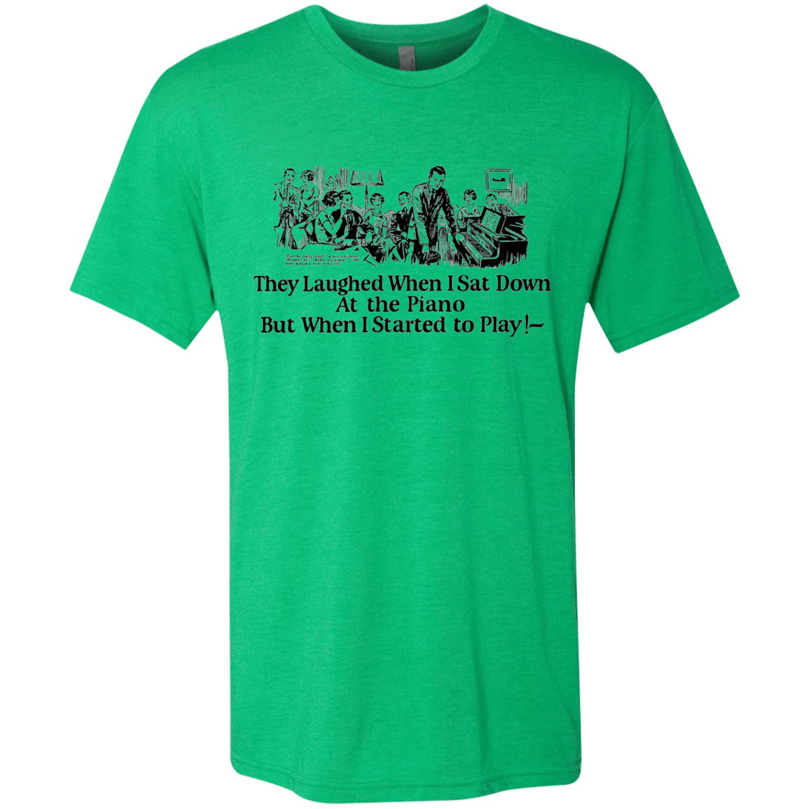 T-Shirts Envy / Small Piano Men's Triblend T-Shirt