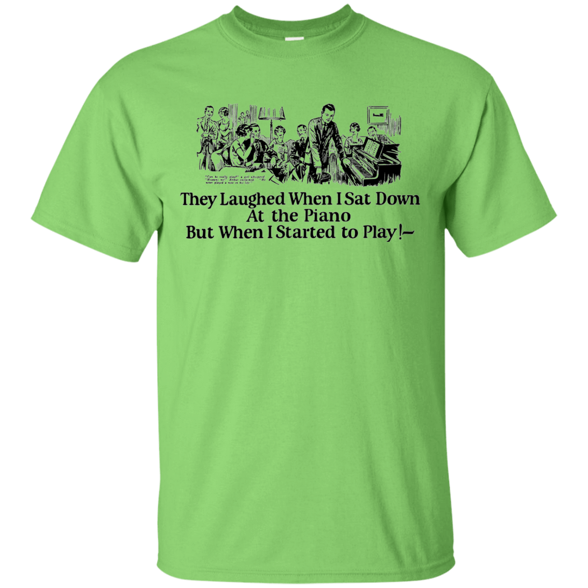 T-Shirts Lime / Small Piano T-Shirt