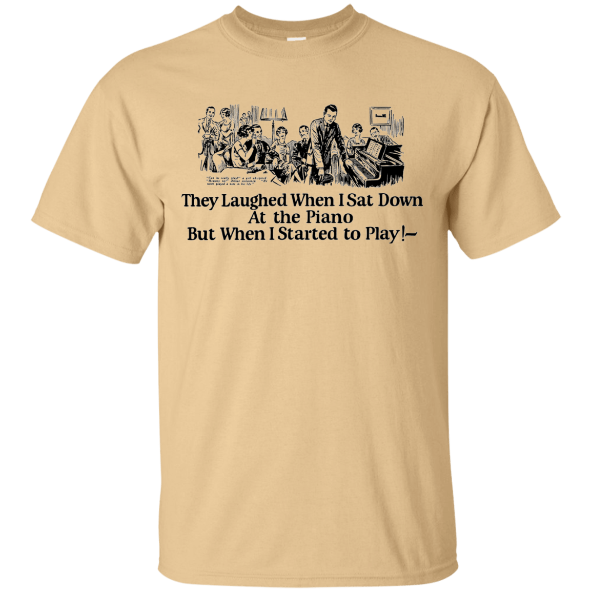 T-Shirts Vegas Gold / Small Piano T-Shirt