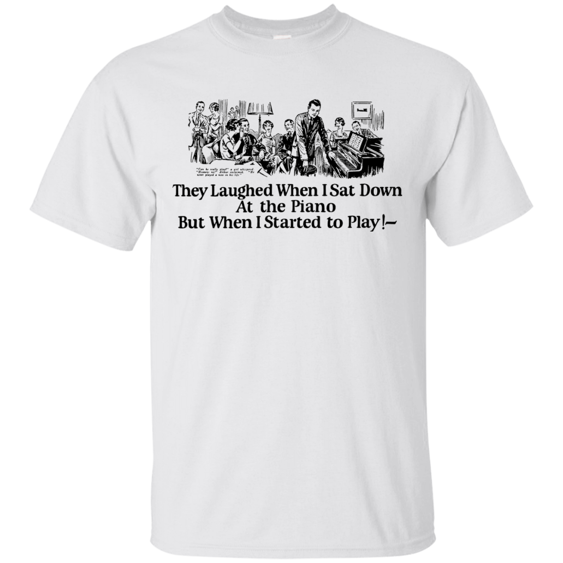 T-Shirts White / Small Piano T-Shirt