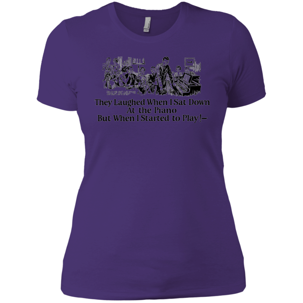 T-Shirts Purple Rush/ / X-Small Piano Women's Premium T-Shirt