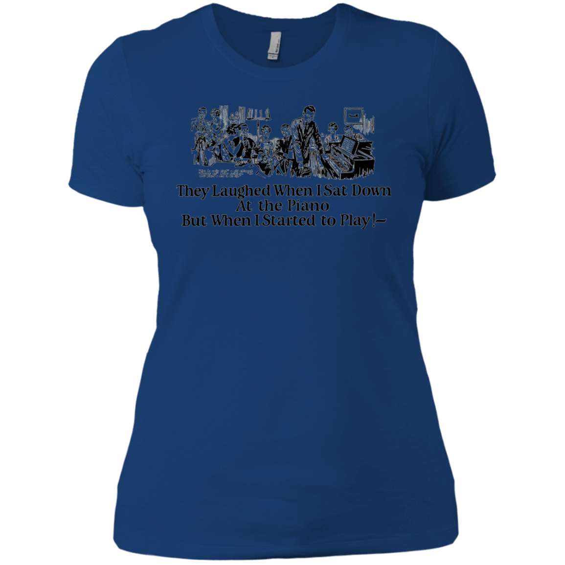 T-Shirts Royal / X-Small Piano Women's Premium T-Shirt