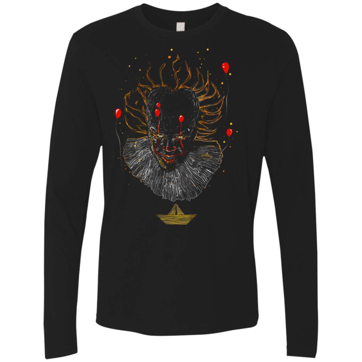 T-Shirts Black / S Picture From The Floating World Men's Premium Long Sleeve