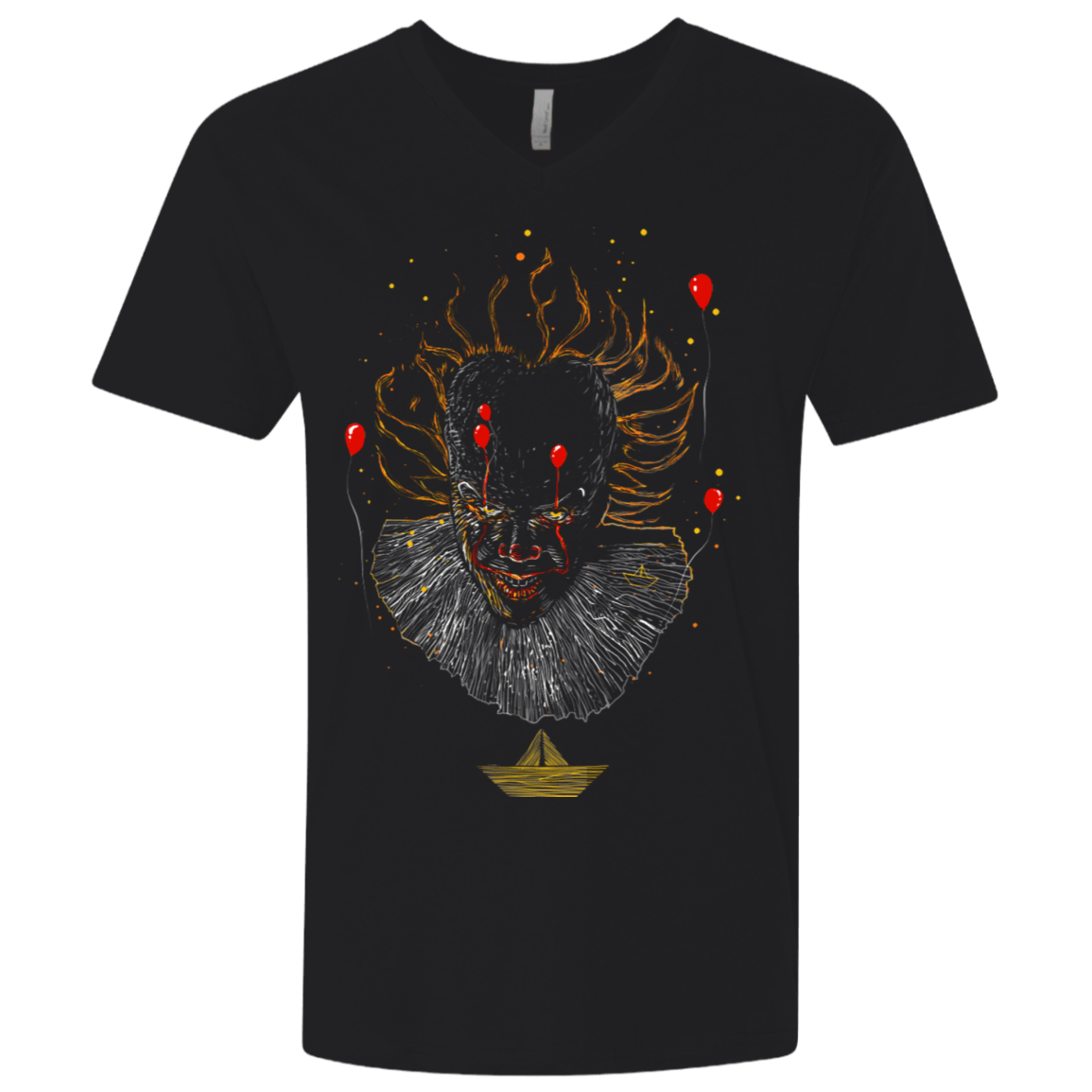 T-Shirts Black / X-Small Picture From The Floating World Men's Premium V-Neck