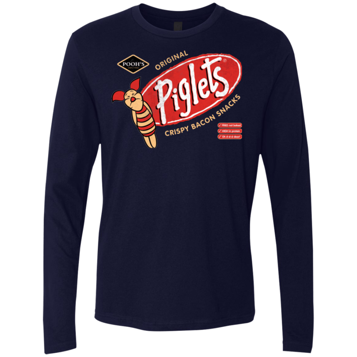 T-Shirts Midnight Navy / Small Pigsnacks Men's Premium Long Sleeve