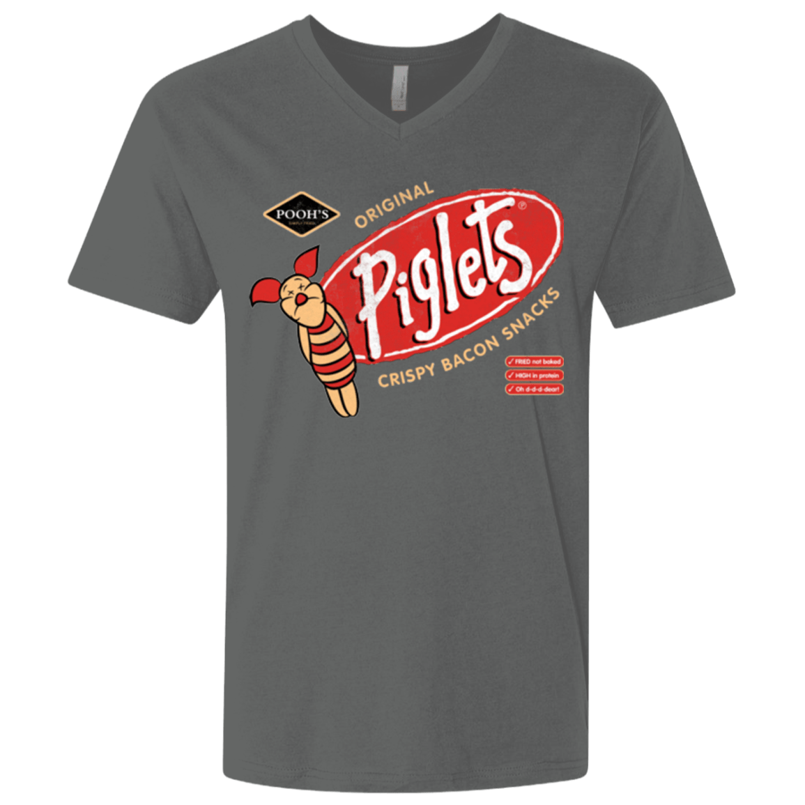 T-Shirts Heavy Metal / X-Small Pigsnacks Men's Premium V-Neck