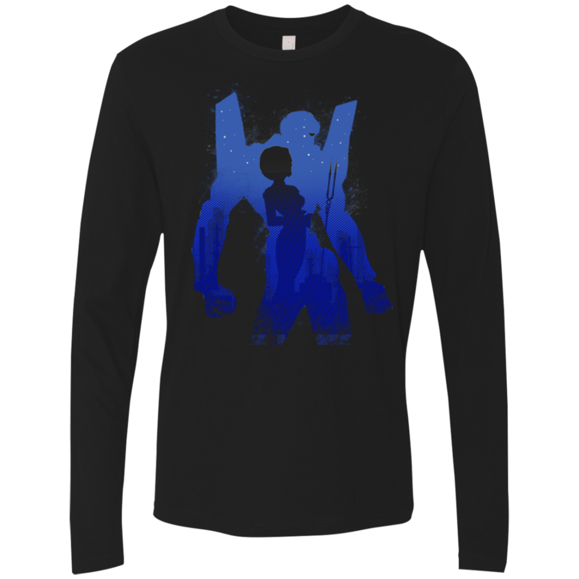 T-Shirts Black / Small Pilot 00 Men's Premium Long Sleeve