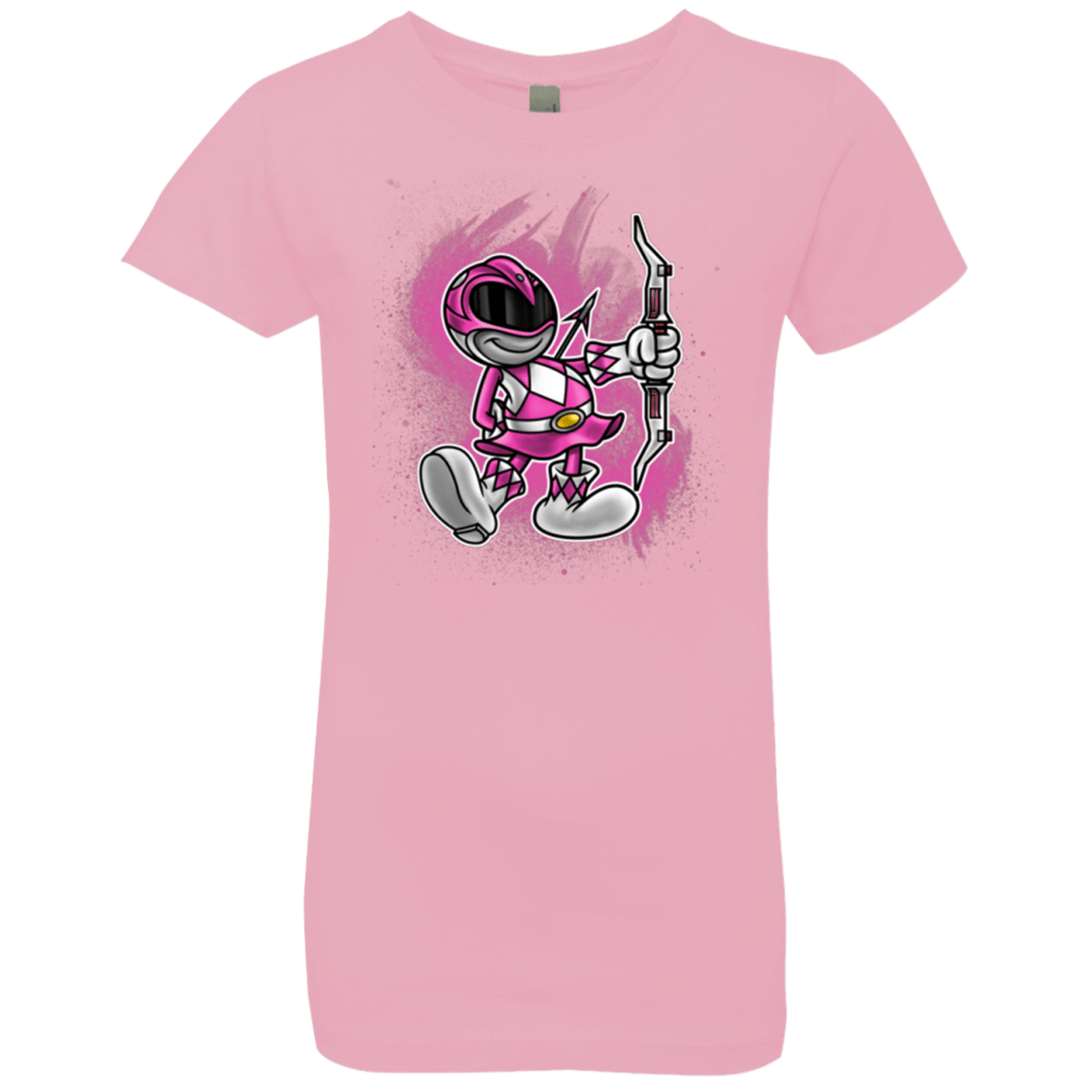 T-Shirts Light Pink / YXS Pink Ranger Artwork Girls Premium T-Shirt