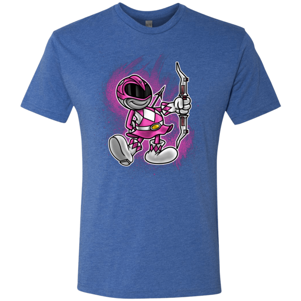 T-Shirts Vintage Royal / Small Pink Ranger Artwork Men's Triblend T-Shirt