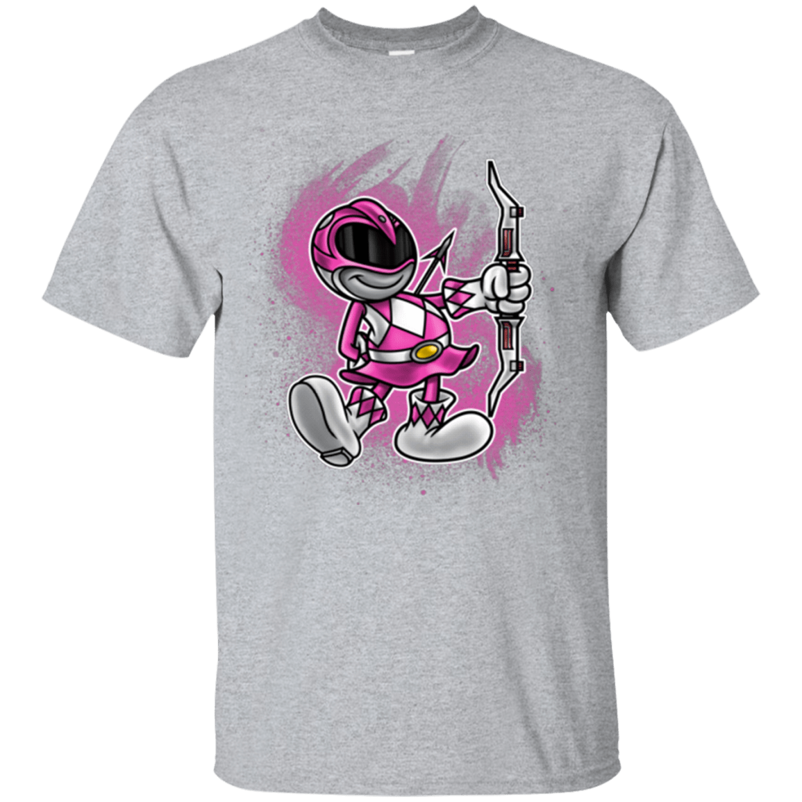 T-Shirts Sport Grey / Small Pink Ranger Artwork T-Shirt