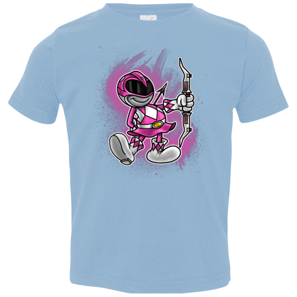 T-Shirts Light Blue / 2T Pink Ranger Artwork Toddler Premium T-Shirt