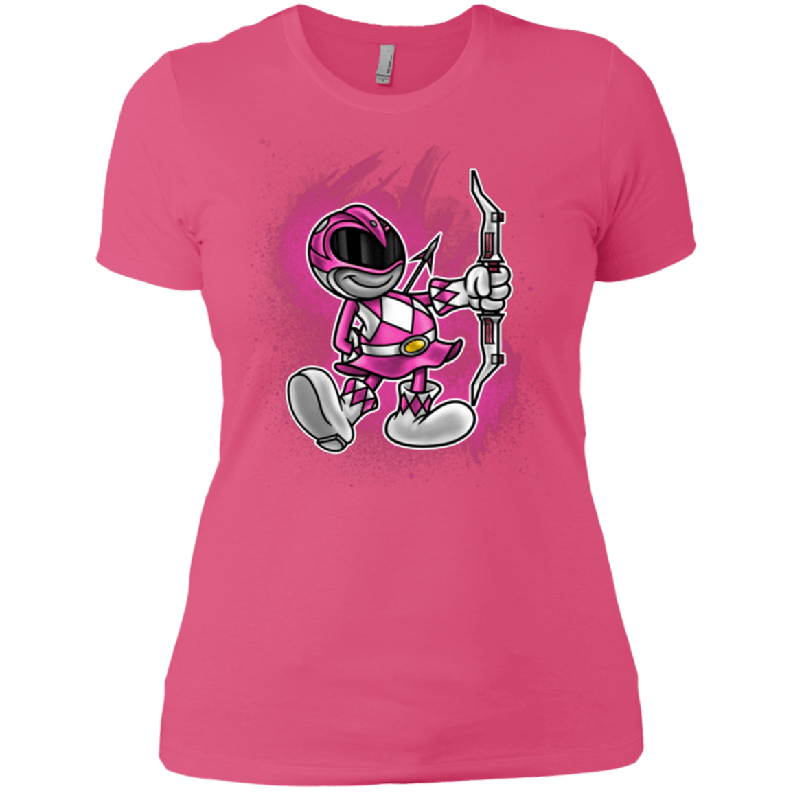 T-Shirts Hot Pink / X-Small Pink Ranger Artwork Women's Premium T-Shirt