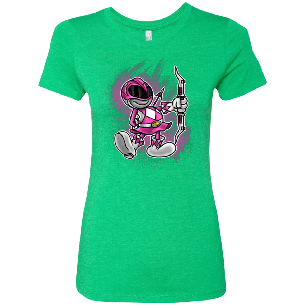 T-Shirts Envy / Small Pink Ranger Artwork Women's Triblend T-Shirt