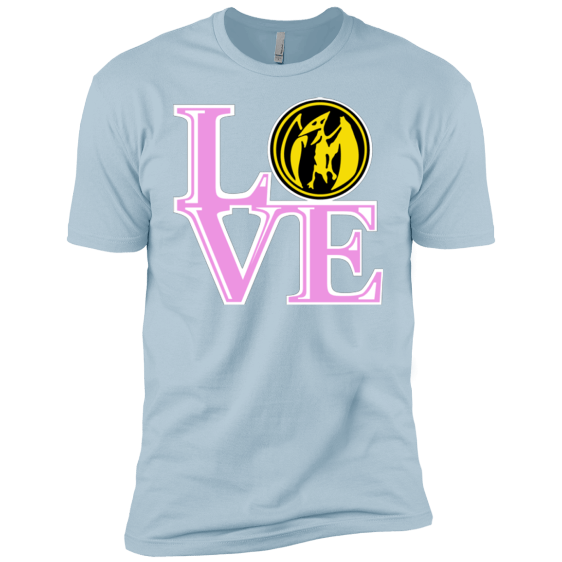 T-Shirts Light Blue / YXS Pink Ranger LOVE Boys Premium T-Shirt