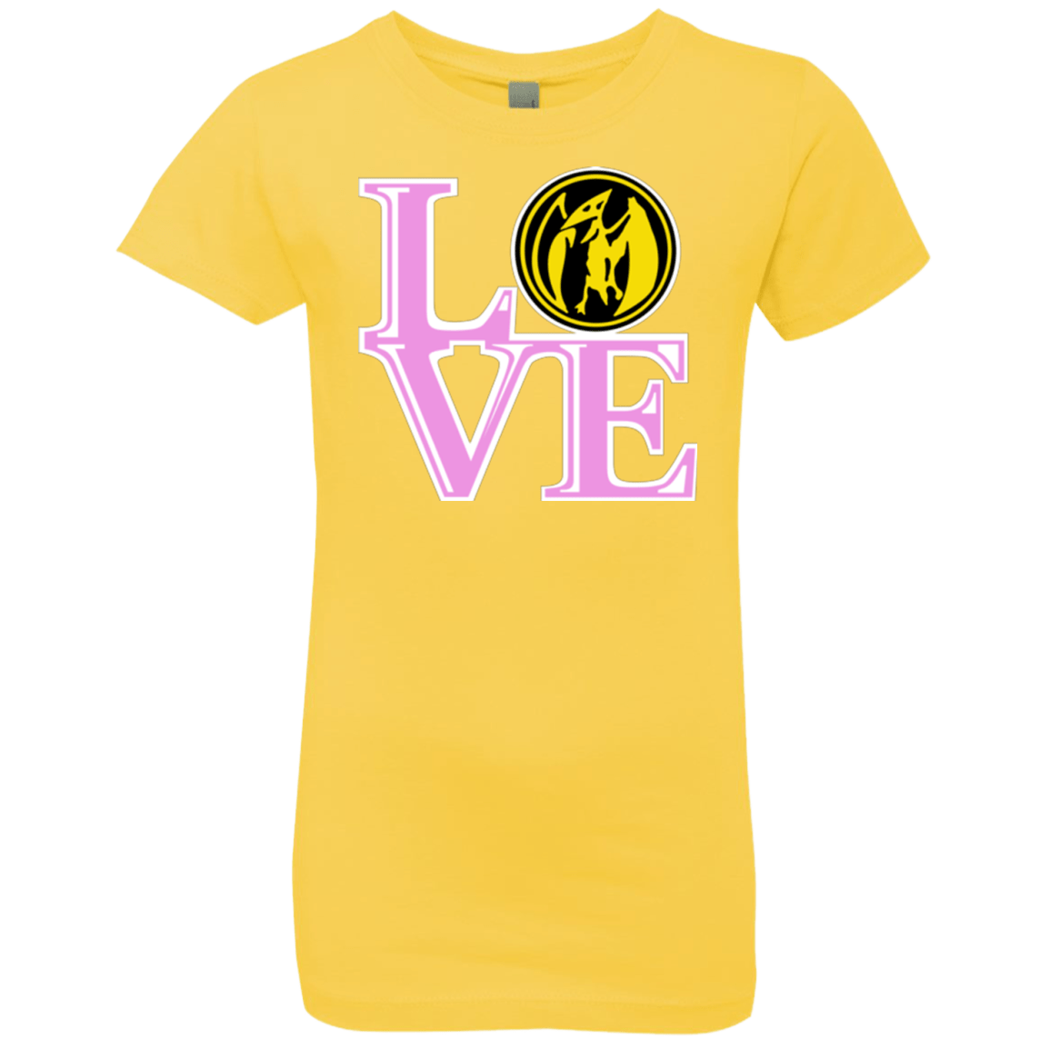 Pink Ranger LOVE Girls Premium T-Shirt