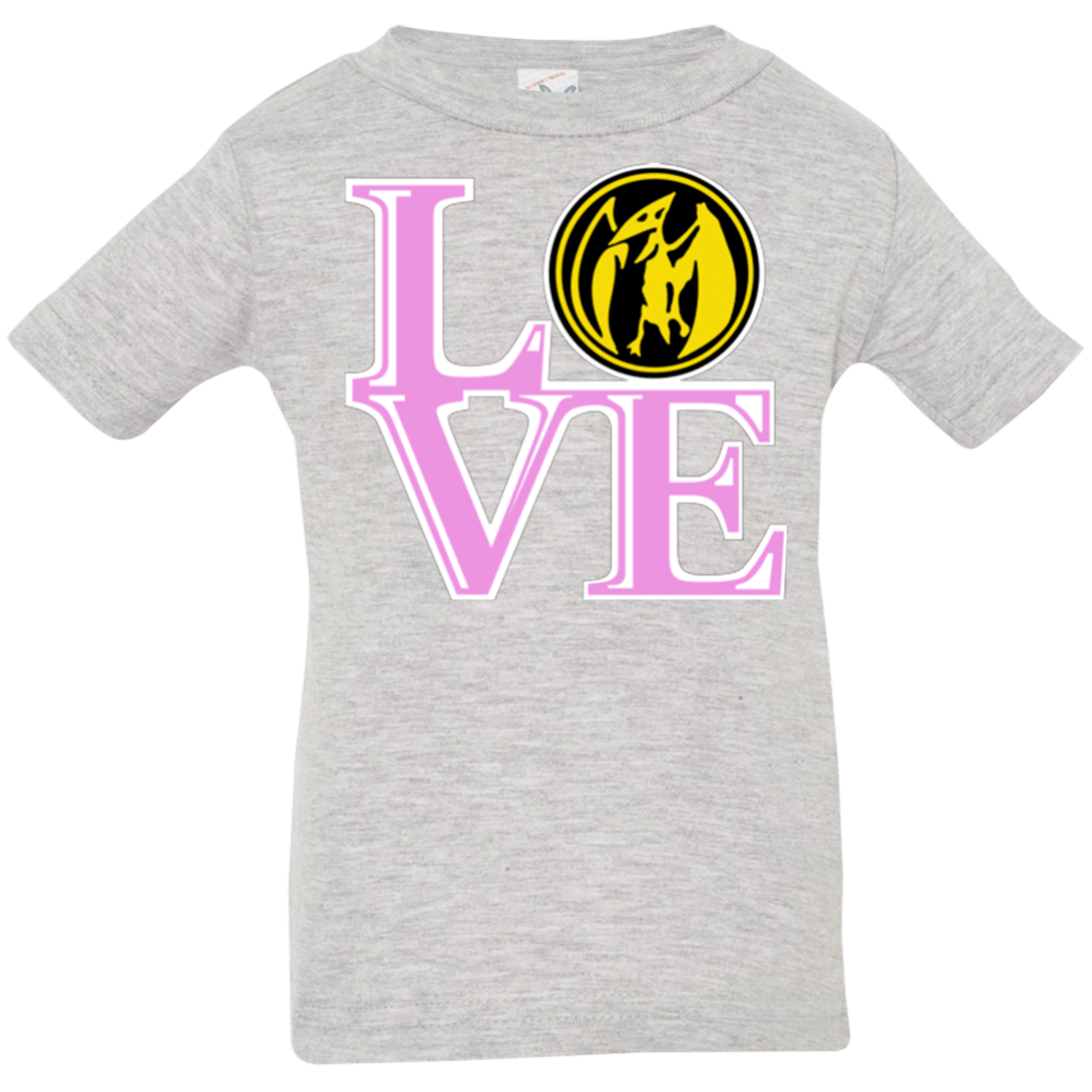T-Shirts Heather / 6 Months Pink Ranger LOVE Infant Premium T-Shirt