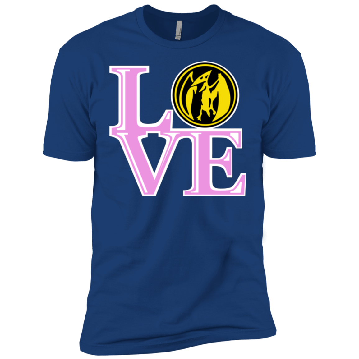 T-Shirts Royal / X-Small Pink Ranger LOVE Men's Premium T-Shirt