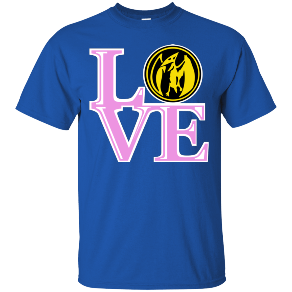 T-Shirts Royal / Small Pink Ranger LOVE T-Shirt