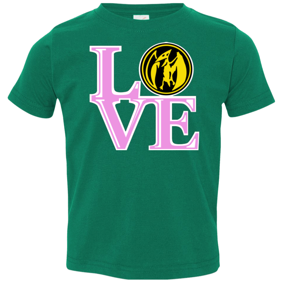 T-Shirts Kelly / 2T Pink Ranger LOVE Toddler Premium T-Shirt