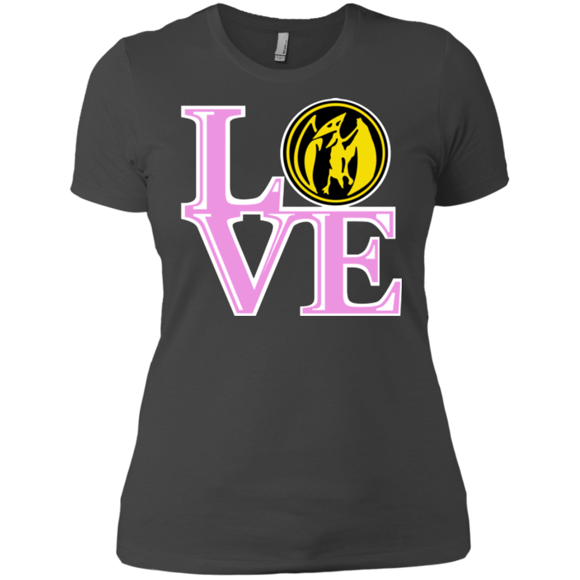T-Shirts Heavy Metal / X-Small Pink Ranger LOVE Women's Premium T-Shirt