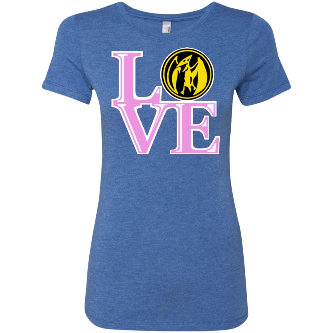 T-Shirts Vintage Royal / Small Pink Ranger LOVE Women's Triblend T-Shirt